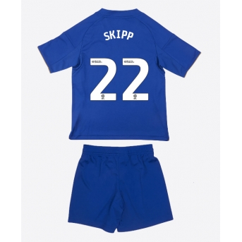 Billige Fotballdrakt Leicester City Oliver Skipp #22 Replika Hjemmedraktsett Barn 2025-26 Kortermet (med bukser)
